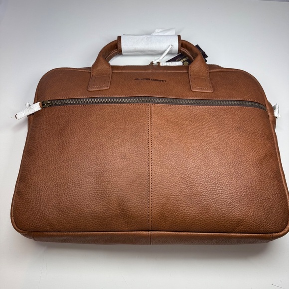 Johnston & Murphy Mens Oil Tanned Leather Briefcase - Picture 4 of 12